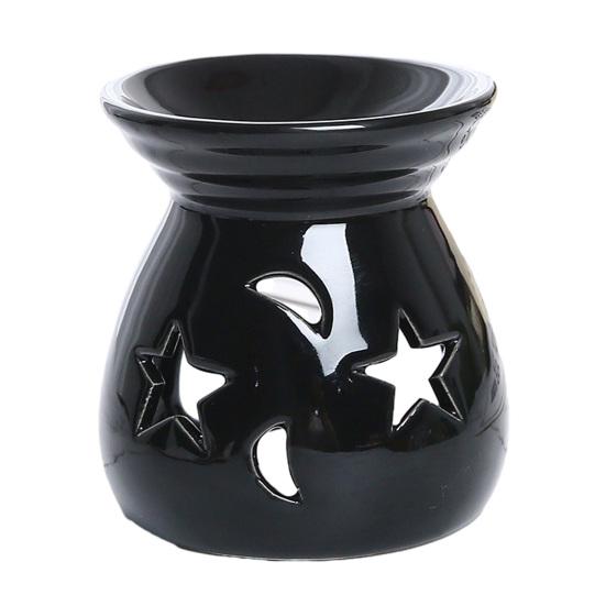 Ceramic Wax Melt Warmer Essential Fragrance Oil Diffuser Small Tea Light Candle Holder Desk Incense Aroma Burner for Home Bedroom Decor