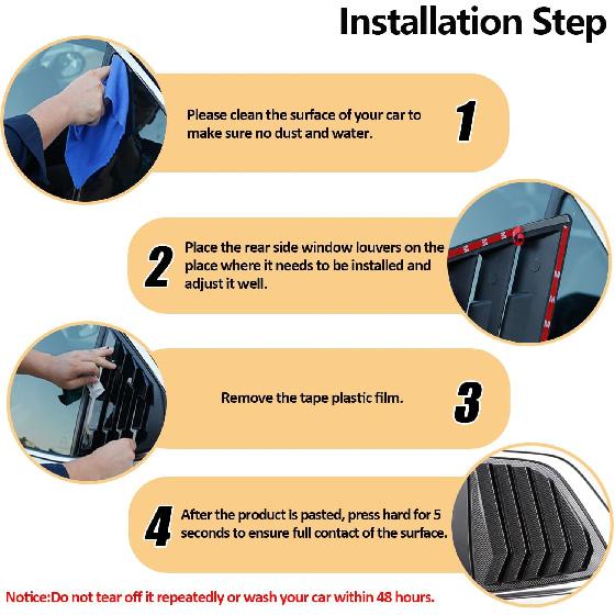 Window Louvers Fits for Honda CRV 2023 2024 2025 Accessories Rear Side Window Louvers Windshield Sun Shade Cover Auto Exterior Decoration Trim