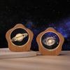 Кристальная ночная лампа с 3D-гравировкой «Галактика», Настольное украшение, Креативный подарок на день рождения