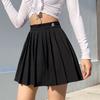 Women's Pleated Skirts High Waisted Athletic Workout Casual  Skater Skirts With Built In Short