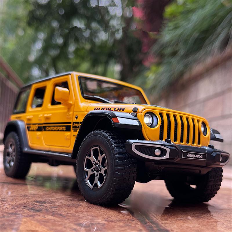 1:22 Jeeps Wrangler Rubicon Alloy Car Model Diecasts Simulation Metal Off-road Vehicles Car Model Collection Childrens Toys Gift ALS1