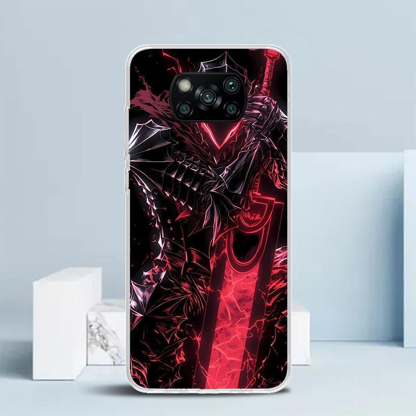 G-Guts B-Berserks Аниме Мягкий чехол для Xiaomi Poco F7 Ultra X7 X6 X5 Pro M7 Чехол для телефона Redmi 15 15C 13 13C 12 12C 10 10C Печать S