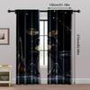 2pc    Curtains guitars and drums Light Filter Party Decorations Suitable for Holiday Party   General Celebration