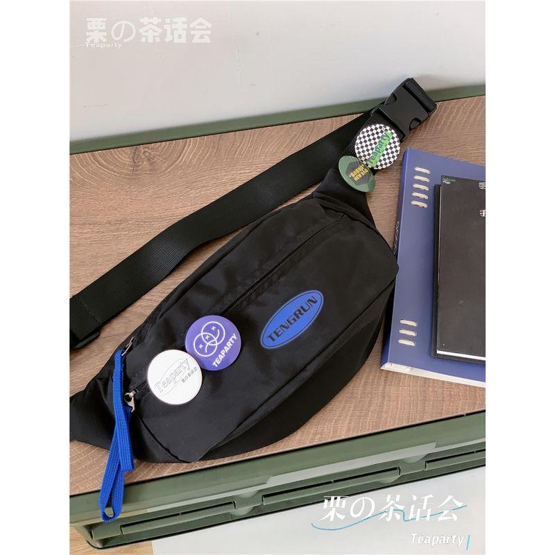 Сумка на пояс для мобильного телефона в японском стиле, в стиле инс, модная мужская нагрудная сумка, минималистичная универсальная сумка, женская повседневная спортивная сумка-мессенджер, мужская