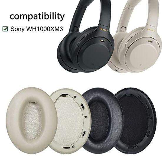 Replacement Ear Pads Cushions Compatible with Sony Ear Pads for WH 1000XM3 Soft High Protein Superior Noise Isolation Memory Foam WH-1000XM3,