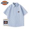 Мужская повседневная рубашка Dickies с коротким рукавом в полоску