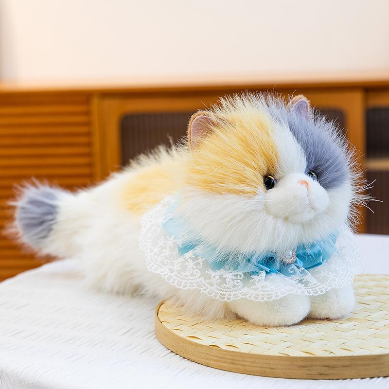 Мяукающая Плюшевая Кукла-Кошка - Милая Фигурка Котенка Игрушка для Девочек