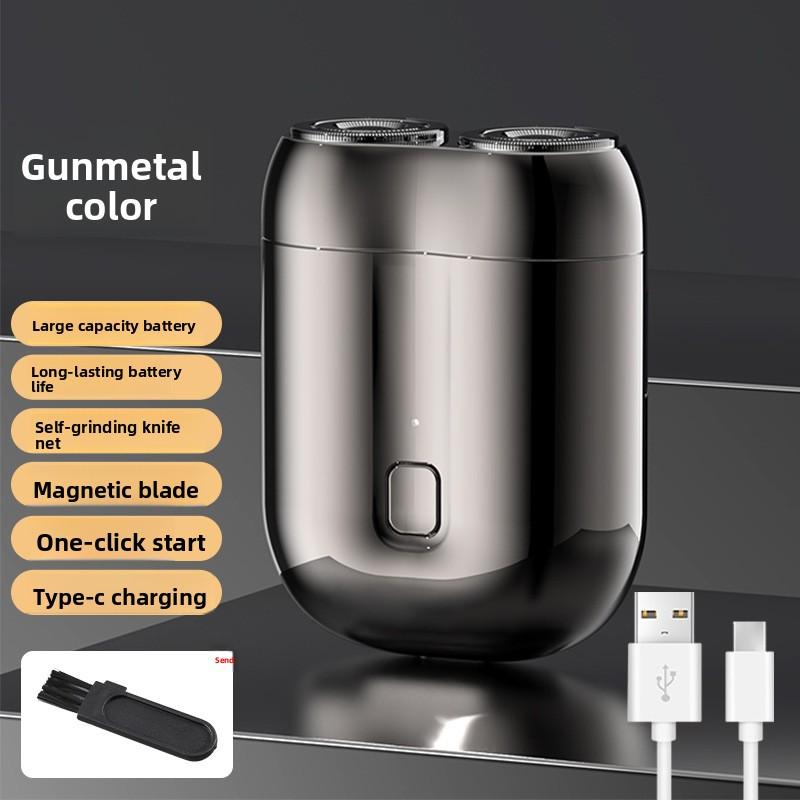 Мини Электробритва Дорожная Портативная Мужская Бритва для Бороды Долговечный Аккумулятор Влажное и Сухое Использование Без Зажима