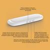 Мини Bluetooth-динамик костной проводимости Помощь для сна Беспроводная звуковая панель Под подушку Стерео Музыкальный плеер MP3 с картой TF Заснуть
