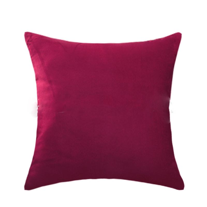 Pillow Cushion Cover Pure Candy Color Household Goods Cover Suede Pillow Nordic Style