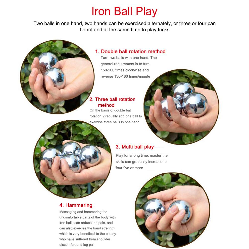 1 пара фитнес-мячей Baoding Ball Finger, вращающийся сустав, тренировка мышц, снижение стресса и забота о здоровье