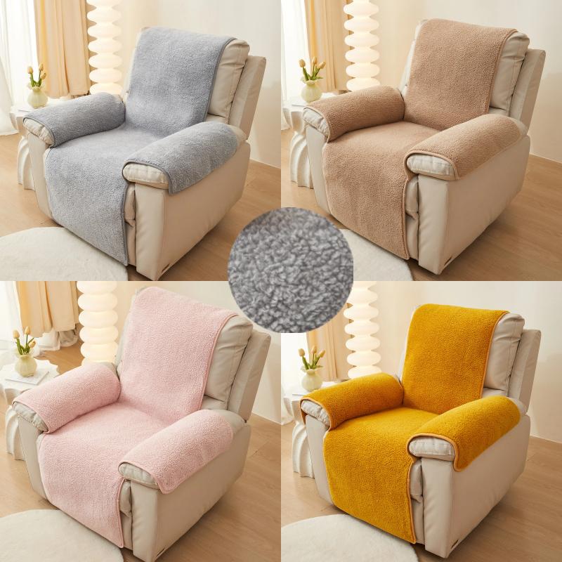 Soft Plush Recliner Sofa Cover Non-Slip Chair Covers Thicken Single Couch Case Relax Chair Slipcover Washable Home