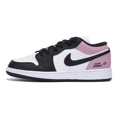 Air Jordan 1 Singing At Dusk Rouge Устойчивые к истиранию Низкие Винтажные Баскетбольные Кроссовки Мужские Белый Розовый 553558-131(Команда85-)