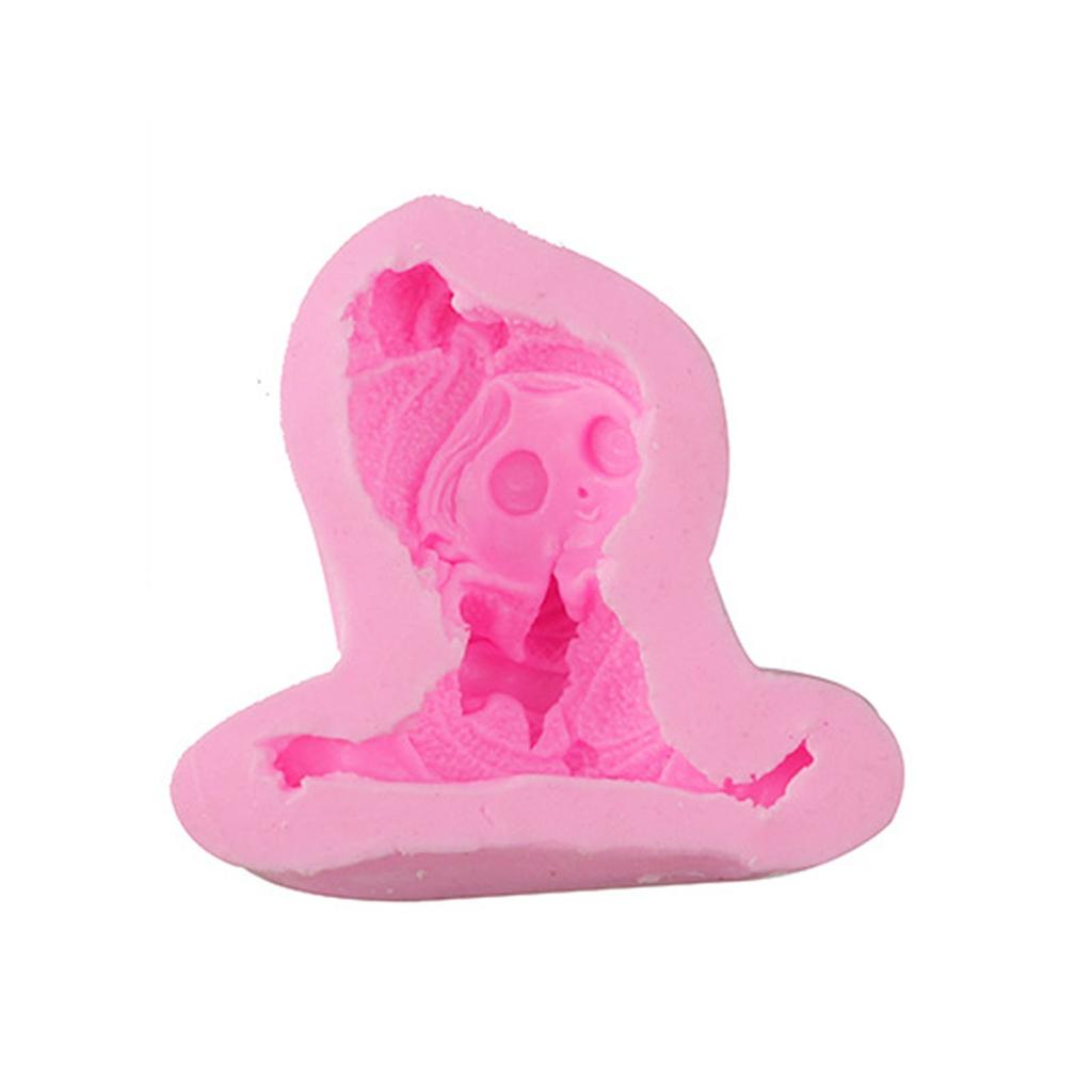 Силиконовая форма для свечей с ангелом и девочкой для изготовления украшений ручной работы, смоляные формы для благовоний и свечей, цементная статуя, искусство
