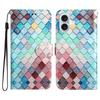For iPhone 17 Wallet Case Printed Pattern Design Leather Phone Cover