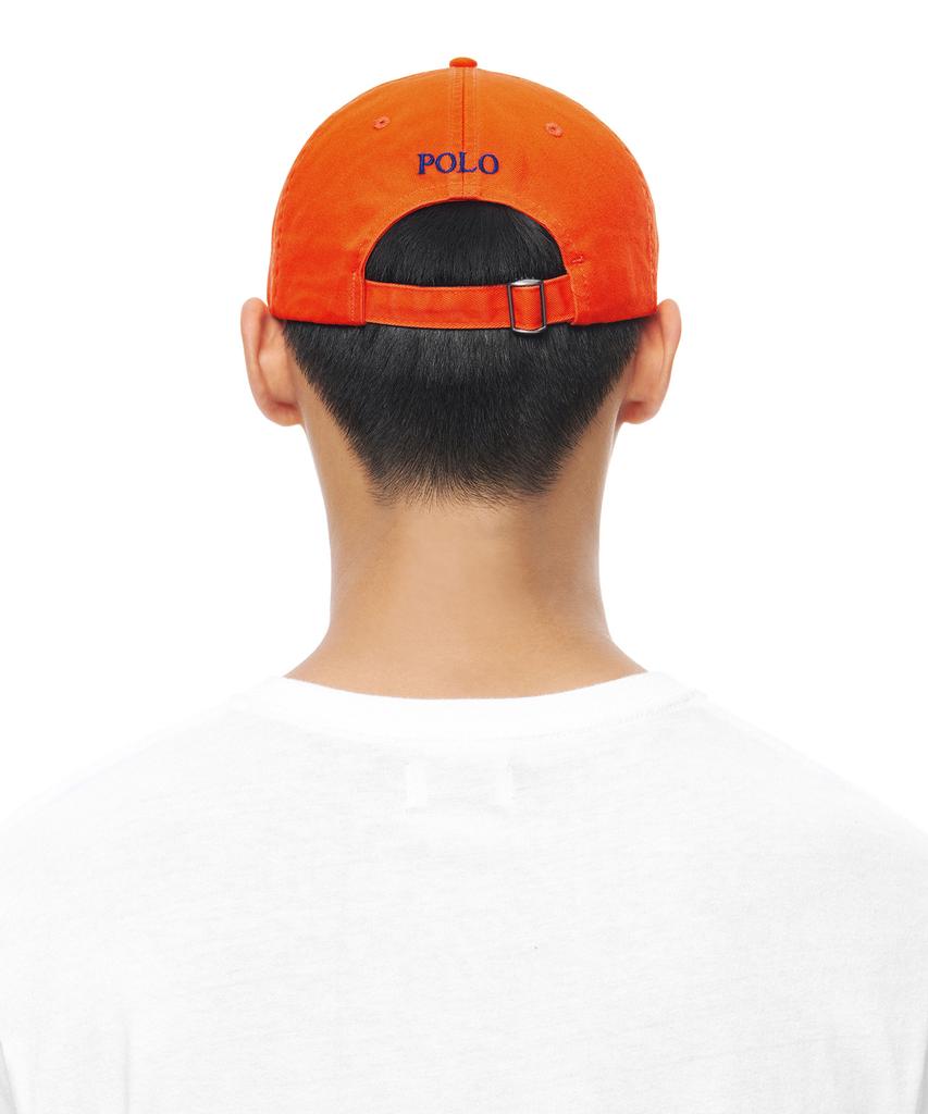 Кепка-бейсболка POLO RALPH LAUREN из хлопка чинос - Оранжевая