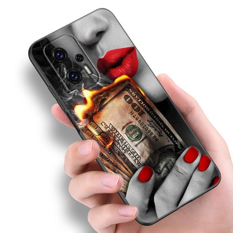 Banknote Dollar Cash Money Phone Case For Xiaomi POCO F2 F3 M2 M3 M4 X3 X4 Pro NFC F4 GT 5G F1 X2 C3 C31 C40 M5S TPU Black Cover
