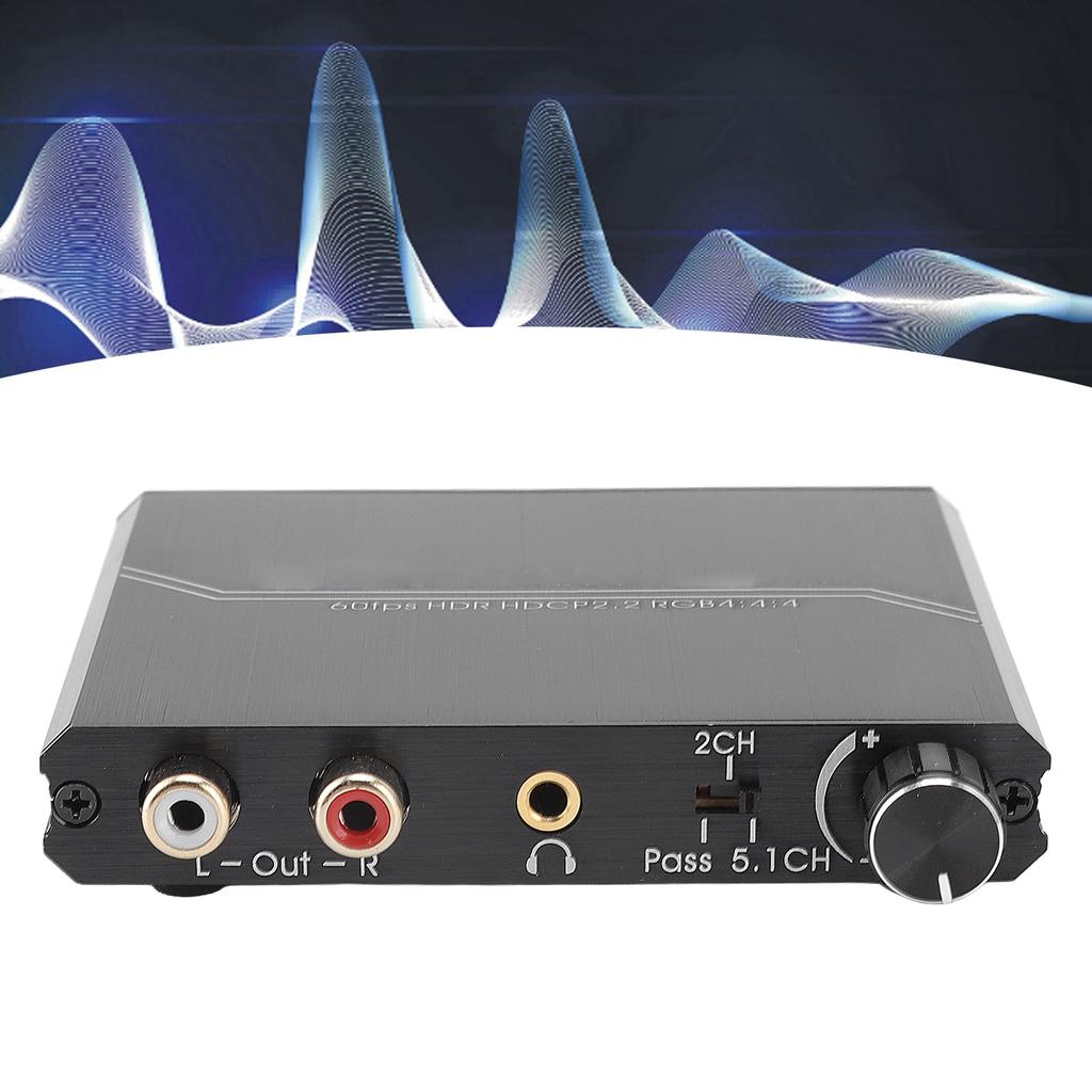 Экстрактор HD-мультимедийного интерфейса 4K 60 Гц Разветвитель HD-мультимедийного интерфейса с регулятором громкости для P