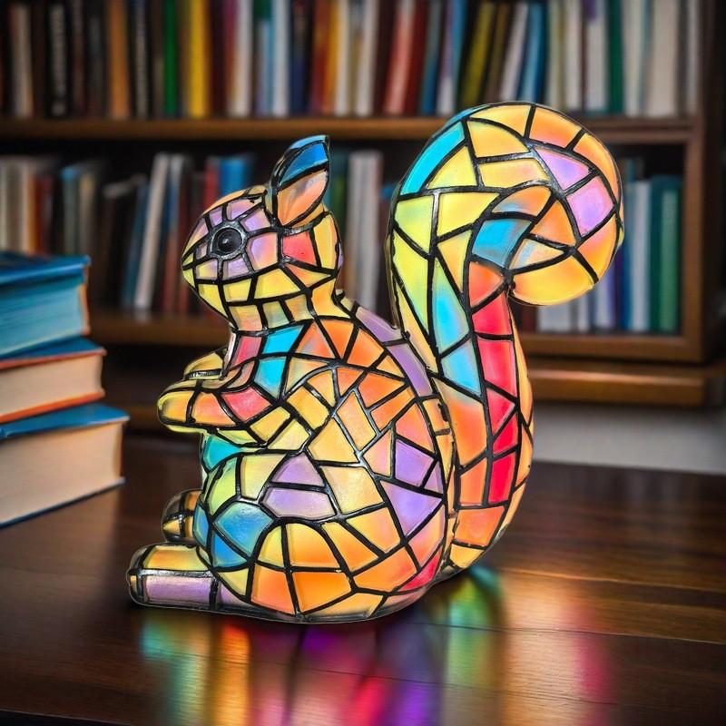Creative Panda Dolphin Lion Leopard Dog Animal Resin Led Night Light Ornament For Desk