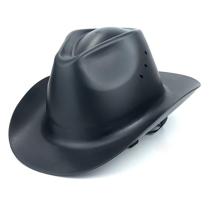 Ковбойский защитный шлем с вентиляционным отверстием из ПНД с полным козырьком для наружных строительных работ, железнодорожных спасательных работ