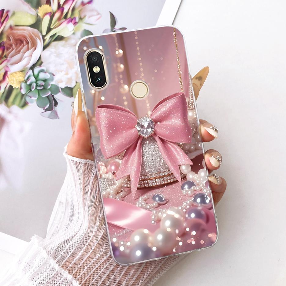 For Xiaomi Redmi Note 6 Pro Case Luxury Butterfly Tree Painted Cover Soft Silicone Case For Xiaomi Mi A2 Lite Redmi 6 Pro Fundas