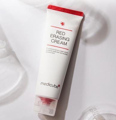 Красный стирающий крем, увлажняющий, корейская косметика, Kbeauty, образец
