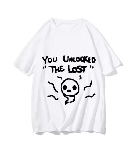 Fashion The Binding Of Isaac Print Tshirt Unisexwoaen Casual Summer Short Sleeve Cartoon Casual Unisex Clothing