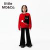 Little MO&Co. Детский пуловер с принтом кошек