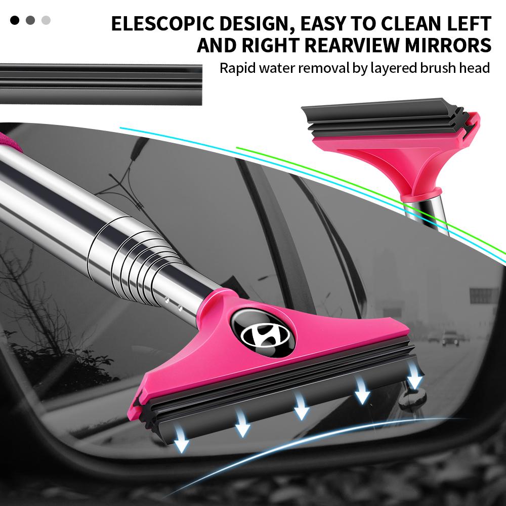Car Accessories Rearview Mirror Wiper Cleaning Tool Window Rain Remover For Hyundai Sonata Elantra Santafe Accent Tucson Solaris CC7