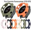 Armor Hollow TPU Protector Case For Garmin Forerunner 570 42MM 47MM 970 Frame Hard Cover Protective Watch Shell Cases Bumper