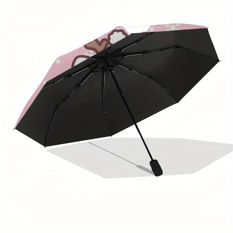1pc Christmas Hello Kitty Candy Cane Umbrella with Plastic Handle,Suitable for All Seasons Home Travel Outdoor UmbrellaSanlio595