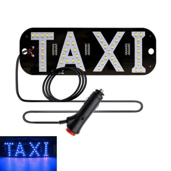 LED Indicator Light Waterproof Lamp with Car Windshield Light USB Power Taxi Sign Stickers for Ride-Hailing