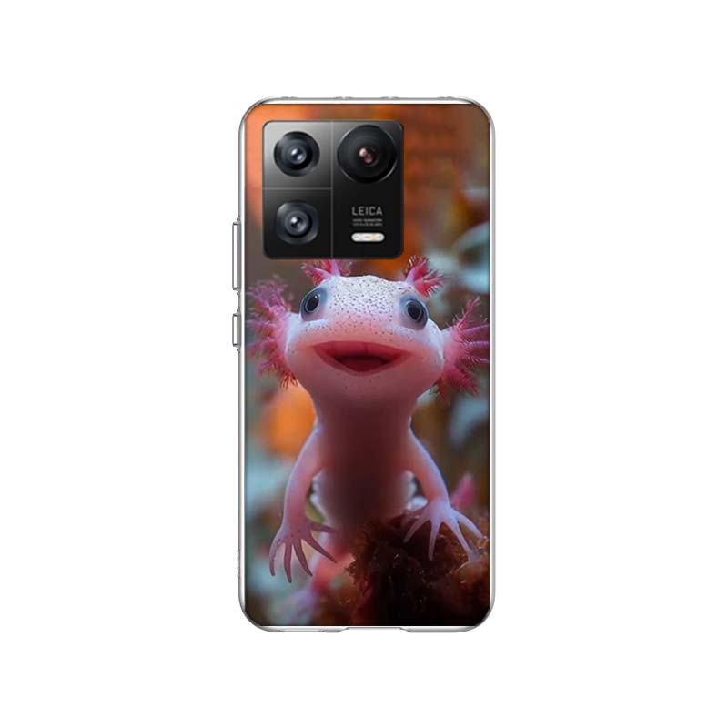 Smiling Salamander Phone Case For Xiaomi Poco F7 Ultra X7 X6 M8 M7 M6 M4 M3 Pro X4 Mi 15 15T 14 14T 12T 12S 10T Pro 12 11 Lite C