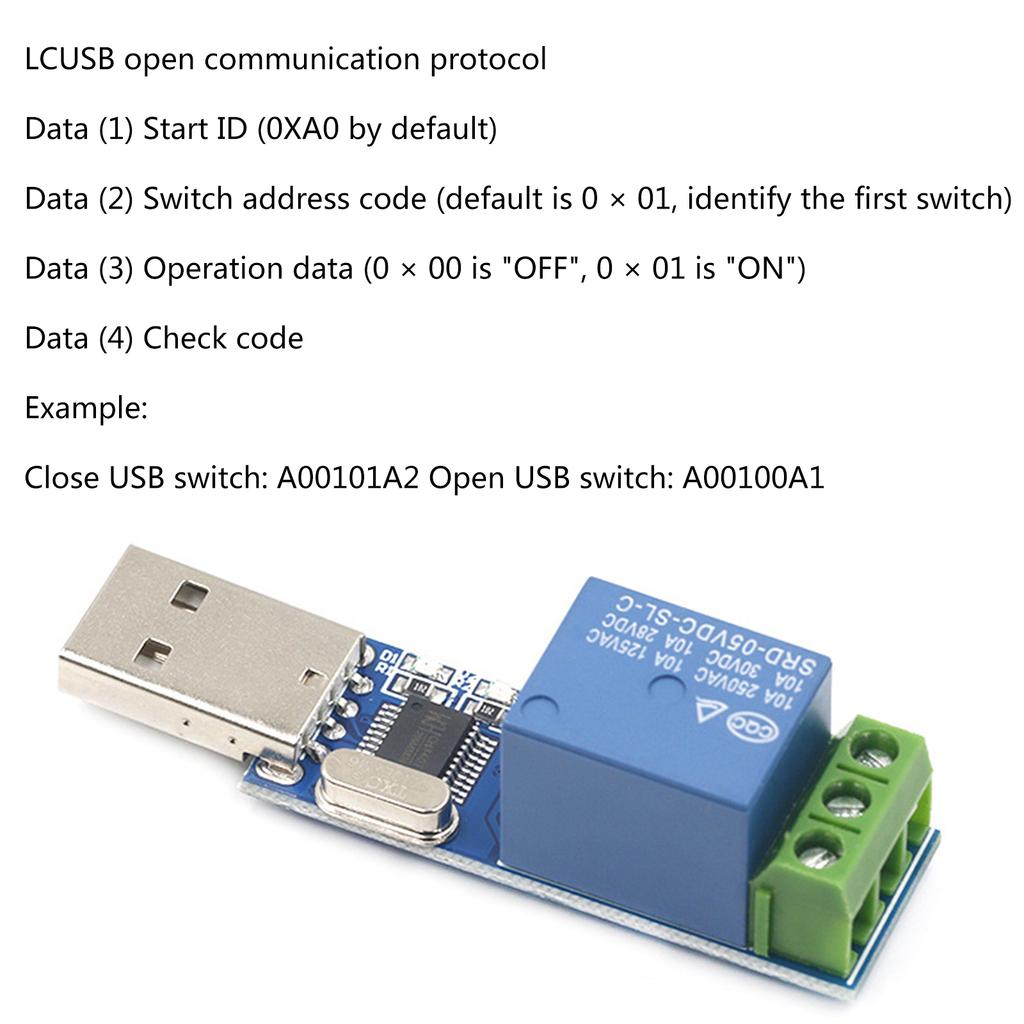 USB-релейный модуль LCUS-1 с бортовым USB-контроллером PL2303 Стабильное соединение