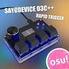 BTXETUEL SayoDevice O3C++ Клавиатура OSU с переключателями Холла с быстрым срабатыванием, магнитными линейными переключателями, ручкой и экраном, копировать/вставить, ярлык, макрос