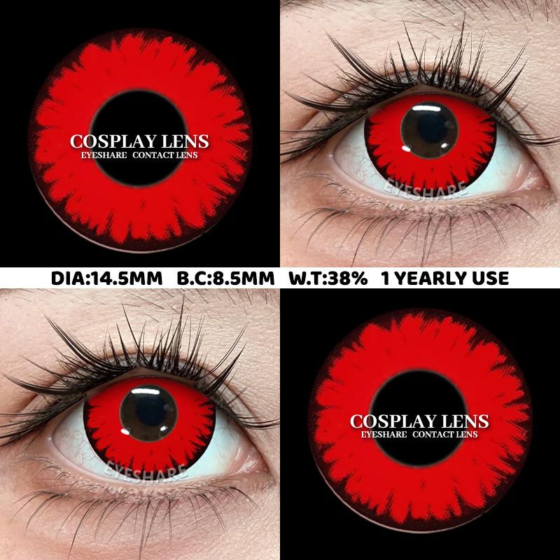 EYESHARE Cosplay Contact Lenses Black White Cosplay Lens Anime Spider Halloween Contact Lens 1 Pair Vampire Witch Softlens
