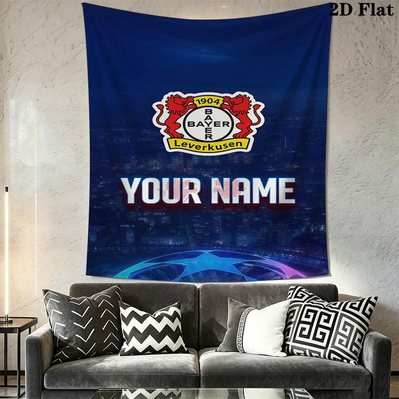 Custom Bayer Leverkusen Wall Hanging Printed Fabric Blanket Decorative Tapestries for Bedroom Living Room Home Decor