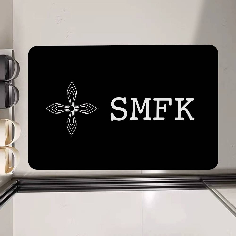 Fashion SMFK Entrance Door Mat Washable Non-Slip Living Room Sofa Chairs Area Mat Kitchen Welcome Doormat