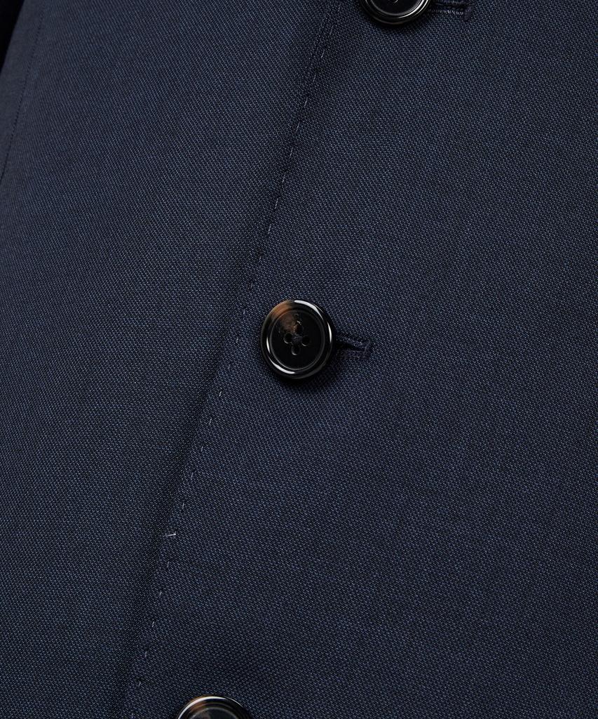 Man On The Boon Notched Lapel Wool Suit Jacket_Navy 4714351002