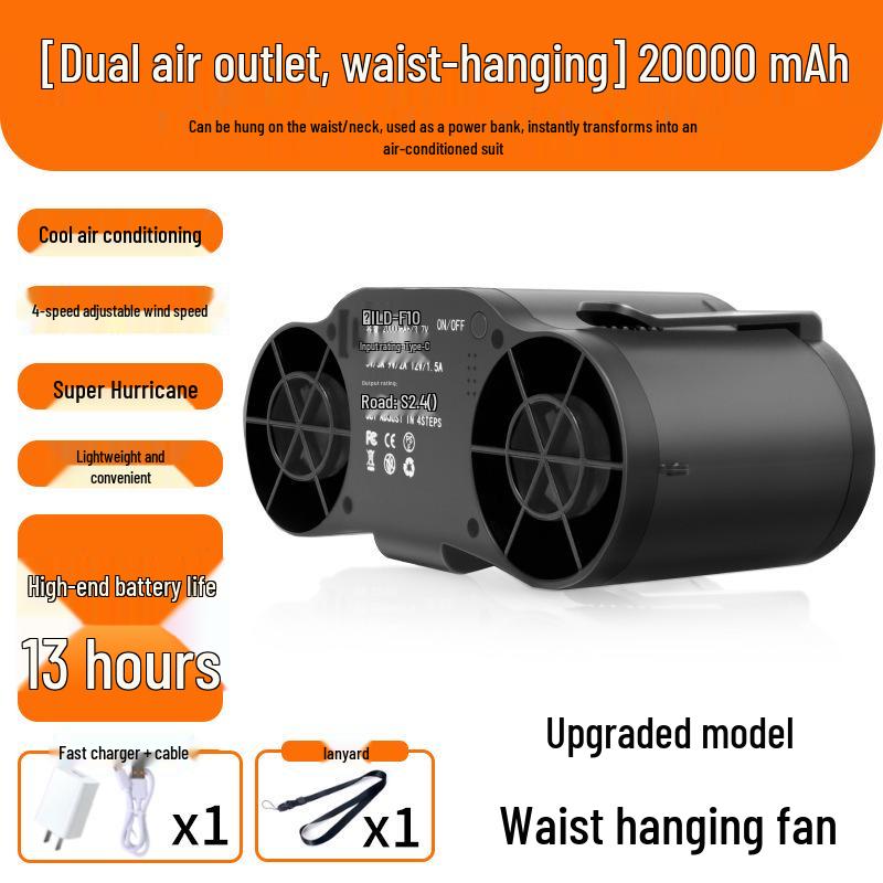 Portable Waist Clip Fan for Cooling in Hot Weather