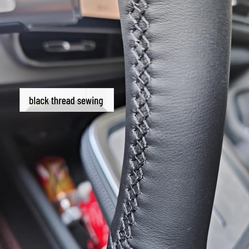 Чехол на руль Volvo S80L Натуральная кожа Замша Ручная работа Полное покрытие для модели 2009 года