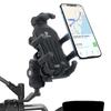 Motorcycle Phone Mount, Upgrade Anti-theft Ultra-Stable Bike Phone Holder,Phone Clamp for Motorcycle, Rearview Mirror Phone Mount for IPhone, Samsung