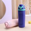 600ML Stainless Steel Insulated Water Bottle with Straw Leak-Resistant Large Capacity Food Grade BPA Free Tumbler Drinking Cup