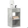 VidaXL Bedside Tables with Drawer 2 Pcs Concrete Grey 35x34x66.5 Cm, Side Table, Bedside Cabinet, Side Table for the 858720