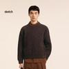 CROQUIS Men's 2024 Autumn Loose Crew Neck Sweater