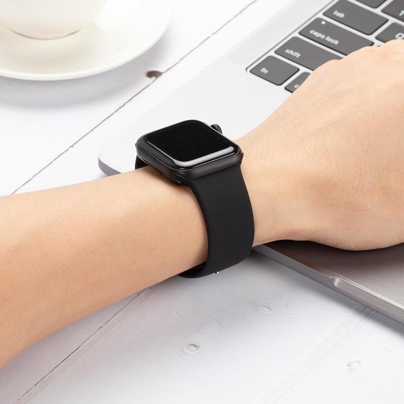 Оригинальный силиконовый ремешок для Apple Watch ultra 2 Браслет 44мм 40мм 45мм 41мм 49мм 42мм 46мм iwatch серия 7 8 se 4 3 5 6 9