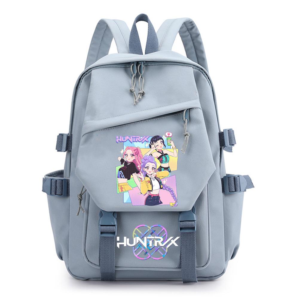 Аниме Kpop Охотники на демонов Рюкзак с принтом для подростка Мальчика Девочки Школьная сумка Детская Студенческая Сумка для книг Женская большая вместимость Дорожная сумка Детский Подарок Mochila