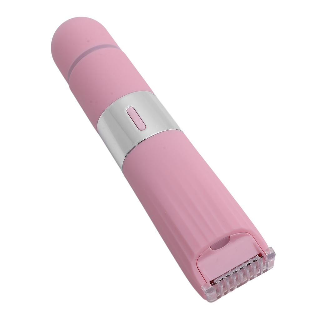 Электрический триммер для тела 2 в 1 для женщин, триммер для волос с двойной головкой для лица, губ, подбородка, лобка, подмышек, ног