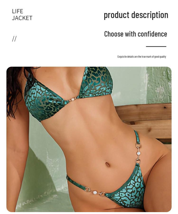 Раздельный купальник бикини в европейском и американском стиле 2025: Купальники с завязками и сексуальным принтом для женщин