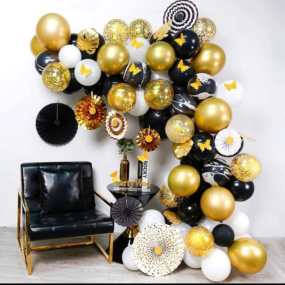 30 шт. Шары для вечеринки по случаю дня рождения, детского душа, металлические латексные шары, свадебные воздушные шары, конфетти